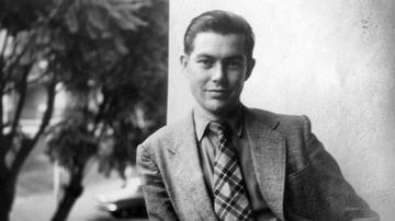 A black and white photo of my father.